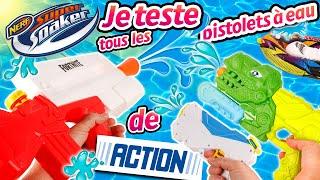 PISTOLETS à EAU Pas Chers chez ACTION Quel est le Meilleur Choix? JE TESTE TOUT EN PISCINE