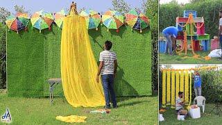 Haldi function decoration - easy and cheap - Amazing look #haldi #decoration #amazing #cheap