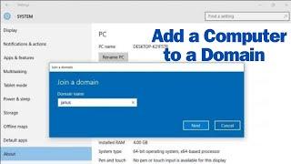 How to Add a Computer to a Domain on PC  How to add Computer in Domain  join a domain