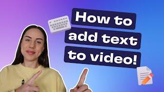 How to add text to video FREE