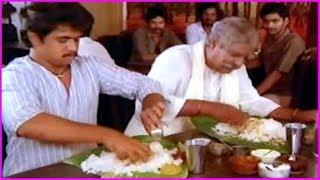 Arjun Sarja And Kaikala Satyanarayana Hotel Comedy Scenes - Manavadostunnadu Movie