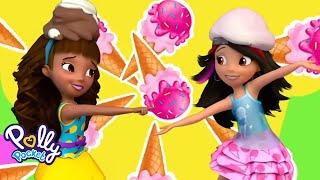 Polly Pocket Full Episodes  Crazy Ice Cream Adventures  Kids Movies