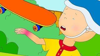 Caillou Falls Off The Skateboard  Caillou Cartoon