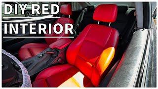 Turning My Boring Black Seats Into These Supercar Red Seats BMW E9X E90 E92 E93  328i 335i M3