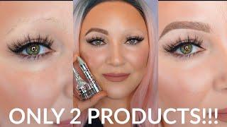 EYEBROW TUTORIAL USING ONLY 2 PRODUCTS  TUTORIAL FOR SPARSE BROWS OR NO BROWS  BEGINNERS GUIDE