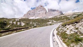 Tre Cime di Lavaredo from Cortina dAmpezzo Italy - Indoor Cycling Training