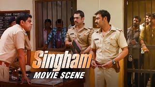 Ajay Devgn Threatens Murali Sharma  Singham  Movie Scene