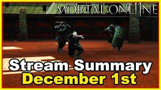 Mortal Online 2 Twitch Stream Summary - December 1st