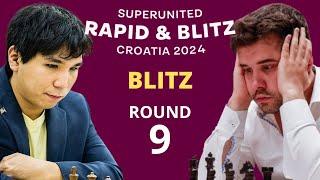 Wesley So vs Ian Nepomniachtchi  SuperUnited Blitz Croatia 2024  Round 9