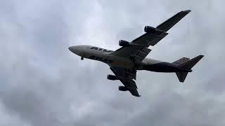 Atlas Air 747-8 Go-Around at O’hare Near Landing