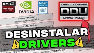 ⏩ Como usar DDU Desinstalar driver NVIDIA AMD o INTEL con Display Driver Uninstaller