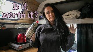 Why I choose butane stove as my main cooking source Van life cooking stove options