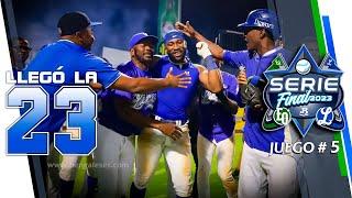 LLEGÓ LA 23 - TIGRES DEL LICEY CAMPEONES NACIONALES - 10mo. INNING Y CELEBRACIÓN AZUL 18 ENE. 2023