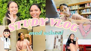 ඔයාලා ගොඩ දෙනෙක් ඉල්ලපු Med School STUDY VLOG ‍️