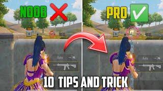 TOP 10 BEST Tips & Trick in BGMI  PUBG MOBILE  EVERYONE SHOULD WATCH ️  NOOB TO PRO