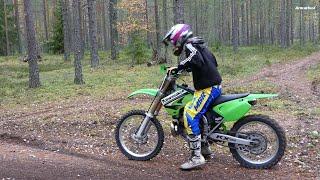 Kawasaki KX250 2-Stroke Wide Open Braaps Raw Sound