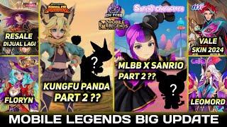 MLBB X SANRIO PART 2 KUNGFU PANDA PART 2 FLORYN COLLECTOR LESLEY LEGEND - MLBB UPCOMING SKIN 2024