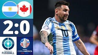 Messi legt auf - Weltmeister startet perfekt in die Copa America  Argentinien - Kanada