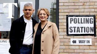 London mayoral election Sadiq Khan casts his vote in the