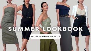 25 Chic Summer Outfit LOOKBOOK with MANGO New-In