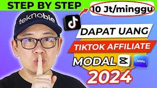 WOW 10 MILLION A WEEK from TIKTOK AFFILIATE 2024 using CANVA & CAPCUT 