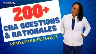 Over 200 Practice CNA Test Questions & Rationales  Read by Nurse Eunice #Prometric #PearsonVue