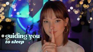 ASMR stress relief - guided sleep meditation bodyscan visualization whispered