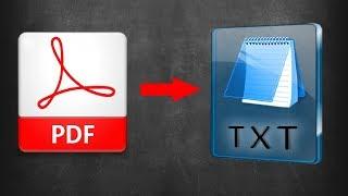 How to Convert PDF to Text File using Adobe ReaderPDF to Text