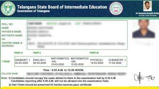 TS Inter Hall Ticket 2024 Practical & Theory Admit Card @tsbie.cgg.gov