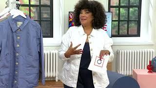 AnyBody Stretch Twill Utility Jacket on QVC