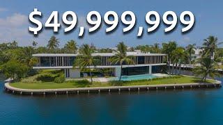 Touring a $49999999 MEGA MANSION on its own PENINSULA in Fort Lauderdale