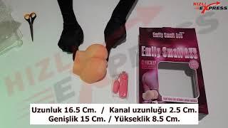 Emily Small Ass Titreşimli Realistik Bayan Kalça Vajina Anüs Mastürbatör U6067