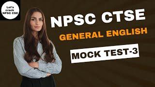 NPSC CTSE 2024  General English   Mock Test Lesson - 3
