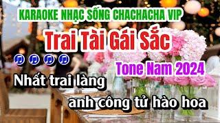 Karaoke Trai Tài Gái Sắc Tone Nam Điệu ChaChaCha Cực Vip Nhạc Sống Đám Cưới  Phát Organ