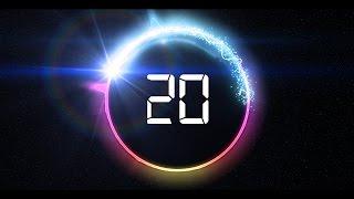 Countdown Timer 20 sec  v 466  news theme - circle equalizer effects with sound HD 4k