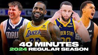 40 Non-Stop Minutes of 2024 NBA Regular Season Highlights 