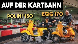 Auf der Kartbahn  EGIG 170 vs. Polini 130  Blechgefährten