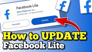 PAANO MAG UPDATE NG FACEBOOK LITE  Riencyll Cabile