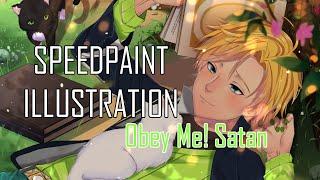 Speedpainting Illustration SWD Obey Me Satan