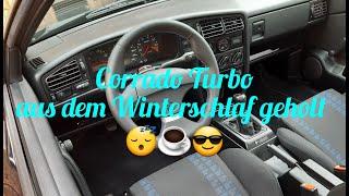 VW Corrado Turbo aus dem Winterschlaf geholt. Saison 2024