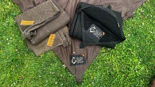 Bushcraft Spain “10x10” oilskin tarp  First look and impressions & comparison to tentsmiths tarp