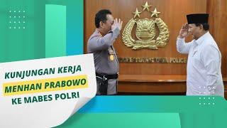 Kunjungan Menteri Pertahanan RI Prabowo Subianto ke Mabes Polri