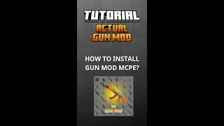 HOW TO INSTALL GUN MOD FOR MINECRAFT