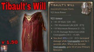 Diablo IV Unique Items - Tibaults Will Pantsv1.5.0