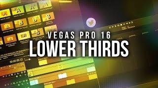 Vegas Pro 16 How To Make Lower Thirds + FREE Template