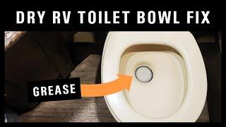 Thetford RV Toilet Bowl Not Holding Water Repair - Gasket Waste BallFlap