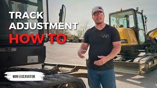 Proper Track Tension How To Adjust Mini Excavator Rubber Tracks