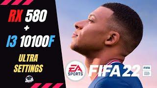 FiFa 22  RX 580 8gb   i3 10100f   ultra settings 1080p