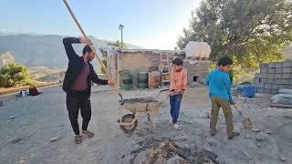 Building a Washing Basin in Nomadic Life with Uncle Hamid