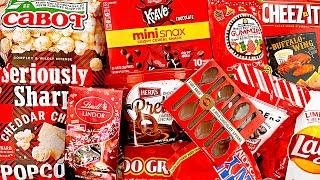 RED Snacks Cabot Popcorn Limited Lindt Lindor Chocolate Krave Mini Snax Lays Ketchup Chips